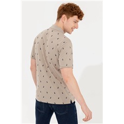 Erkek Haki Polo Yaka Tişört