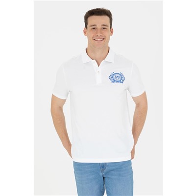 Erkek Beyaz Polo Yaka Tişört