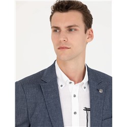 Açık Lacivert Slim Fit Ceket