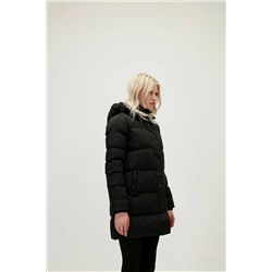 Bad Bear Nikita Puffer Siyah Kapüşonlu Kadın Mont