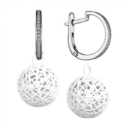 Серьги  серебро 52979SW