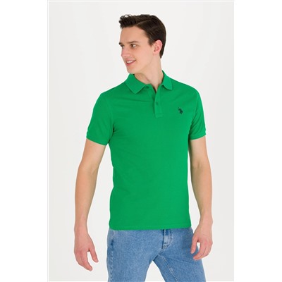 Erkek Elma Yeşili Basic Polo Yaka Tişört