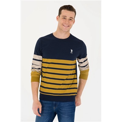 Erkek Lacivert Bisiklet Yaka Sweatshirt