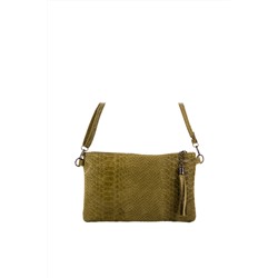 Bandolera de piel Verde claro