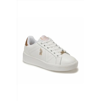 U.S. Polo Assn. Exxy Beyaz Kadın Havuz Taban Sneaker Spor Ayakkabı 724577AYBT