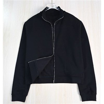 Куртка-кардиган с воротником-стойкой