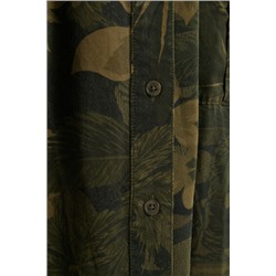 Vestido camisero largo evasé