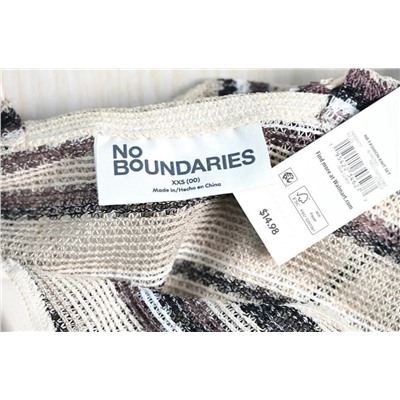 Женский топ с контрастным полосатым тканым узором