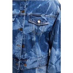 Chaqueta vaquera flores