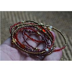 Многослойный браслет ручной работы   Lapi*s bracele*t