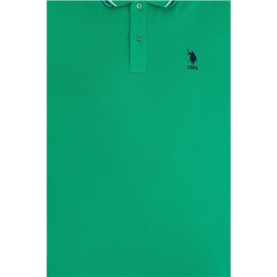 Erkek Yeşil Basic Polo Yaka Tişört