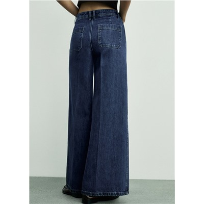 Jeans wideleg bolsillos