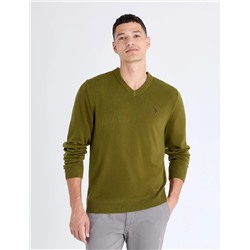 SOLID V-NECK SWEATER