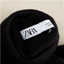 Трикотажное  удлиненное платье с высокой горловиной ZAR*A  мягкий эластичный трикотаж с ворсом