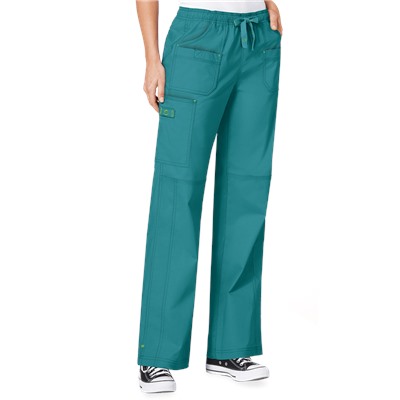 WonderWink WonderFLEX Faith Women's 4-Pocket STRETCH Cotton Rich Boot Cut Scrub Pants