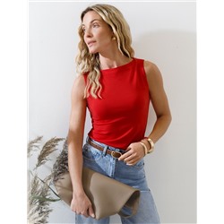 Топ из премиального хлопка с эластаном