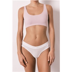 Braga ancha brasileña frunce blanca