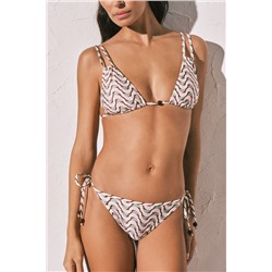 Braga bikini clásica tira estampado geométrico