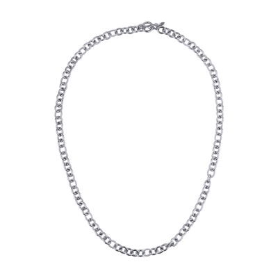 Колье (покрытие родий) 80см, Есть комплект