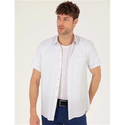 Mavi Regular Fit Kısa Kollu Gömlek