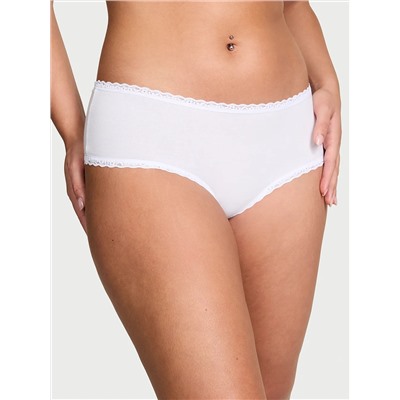 The Lacie Cotton Lace-Waist Cheeky Panty