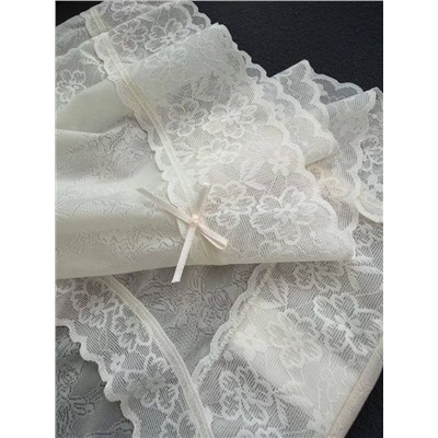 Женское нижнее бельё.  Набор супер тонких трусов из прозрачного кружева ЛА ПЕРЛ*А