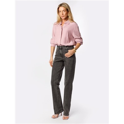 Прямые джинсы из эластичного денима