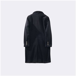 Женское шерстяное полупальто Ralp*h Laure*n средней длины, с нашивками и вышивкой