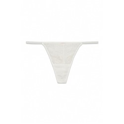 Tanga encaje floral blanco