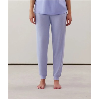 Pantalón de punto en morado