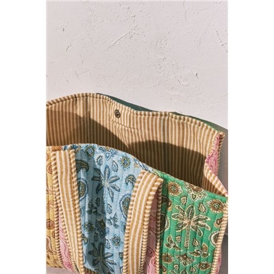 Bolso grande estampado multicolor