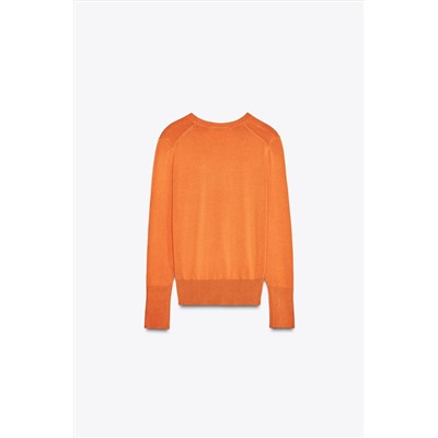 BASIC PLAIN KNIT SWEATER