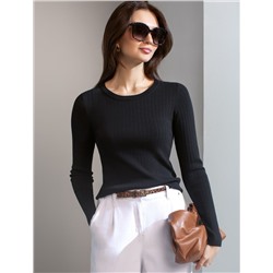 Джемпер тонкой вязки из вискозы с нейлоном