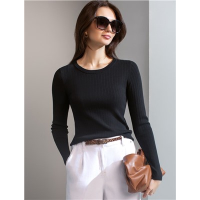 Джемпер тонкой вязки из вискозы с нейлоном