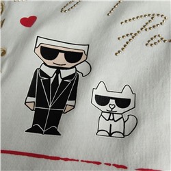 Футболка Karl Lagerfeld  Коллекция 2024  Состав 95% хлопок, 5% спандекс