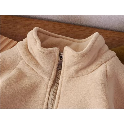 Детские двусторонние флисовые утолщенные куртки