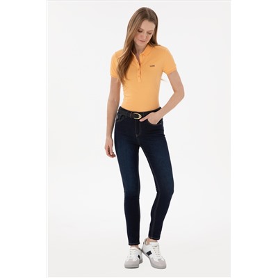 Kadın Koyu Mavi Skinny Fit Jean Pantolon