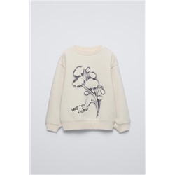 FLORAL PRINT SWEATSHIRT