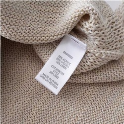 Вязаный женский жилет из смесового льна и тенселя  MA*X STUDI*O