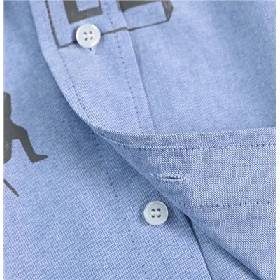 Мужская свободная повседневная рубашка с длинным рукавом РАЛЬ*Ф Л