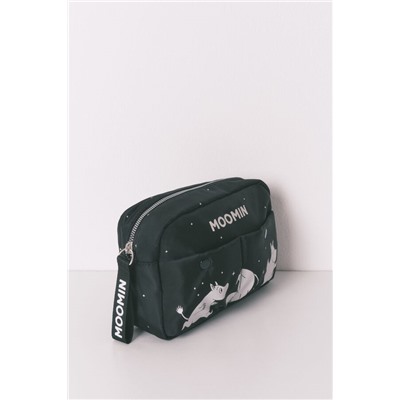 Neceser mediano nylon negro Moomin