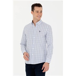 Erkek Ekoseli Mavi Gömlek