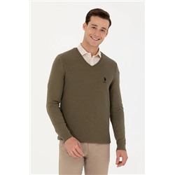 Erkek Haki Basic Kazak