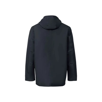 LIVERGY® Herren Regenmantel, mit Kapuze und Kordel