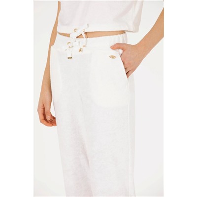 Kadın Ekru Jogger Eşofman Altı