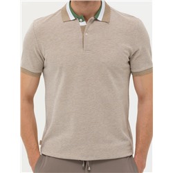 Beyaz Slim Fit Dokulu Polo Yaka Tişört