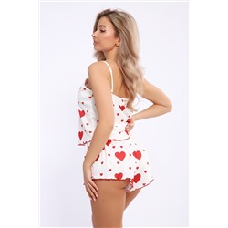 Пижама женская с шортами и топом 5733