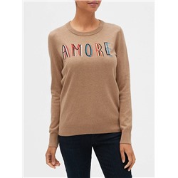 Pattern Crewneck Sweater