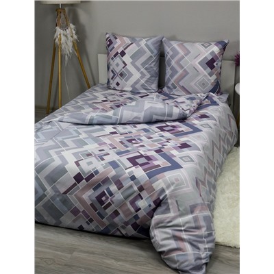 КПБ 1,5 сп бязь 120гр/м2 Текстильная коллекция стильные ромбы 1