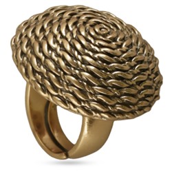 Кольцо Релакс (покрытие античное золото) 3см, Есть комплект